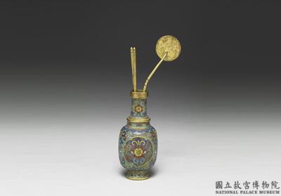 图片[2]-Copper vase in cloisonne enamels, Qing dynasty, Qianlong reign (1736-1795)-China Archive